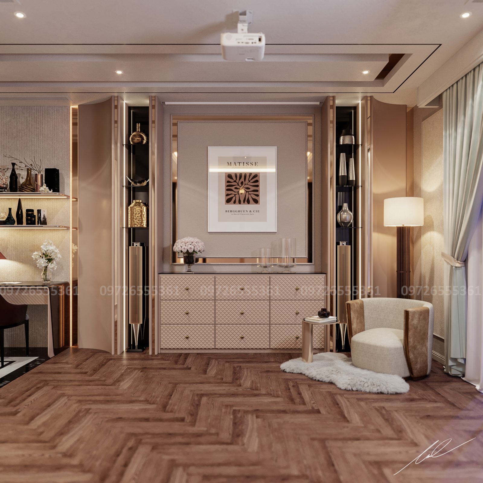 13819. 3Ds Max Master Bedroom Interior Model Download