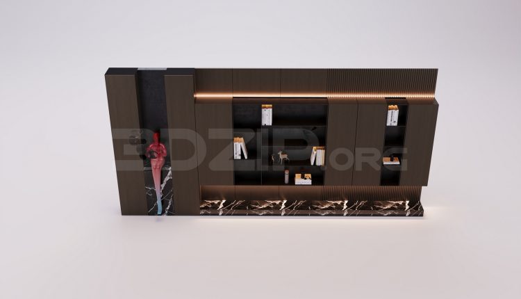 18479. 3Ds Max Decorative Cabinets Free 3D Model Download (1)