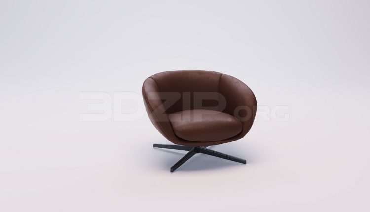 18483. Free 3Ds Max Armchair 3D Model Download (1)