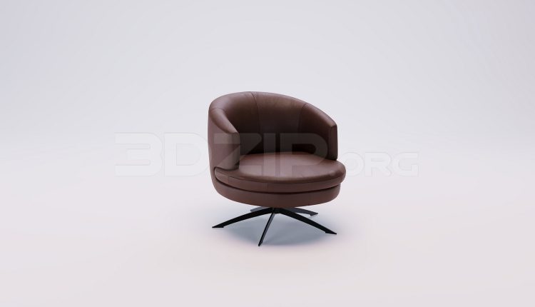 18489. Free 3Ds Max Armchair 3D Model Download (1)