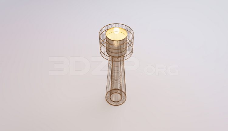 18490. Free 3Ds Max Floor Lamp Model Download (2)