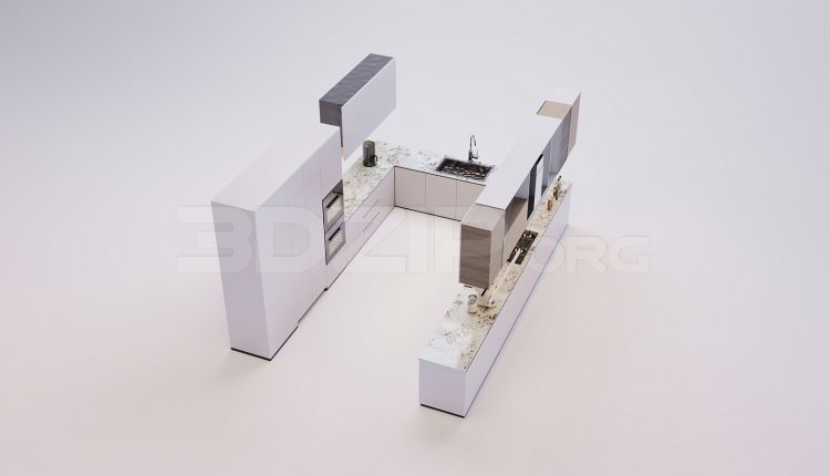 18507. Download Free 3Ds Max Kitchen Model (2)
