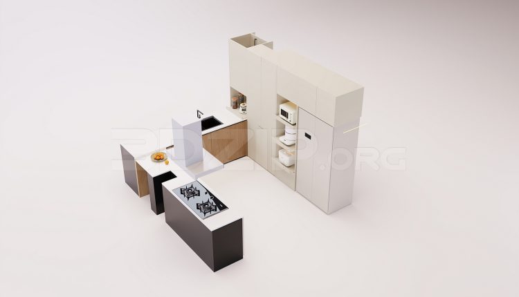 18508. Download Free 3Ds Max Kitchen Model (2)