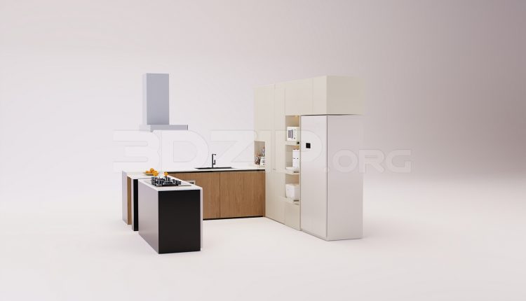 18508. Download Free 3Ds Max Kitchen Model (1)