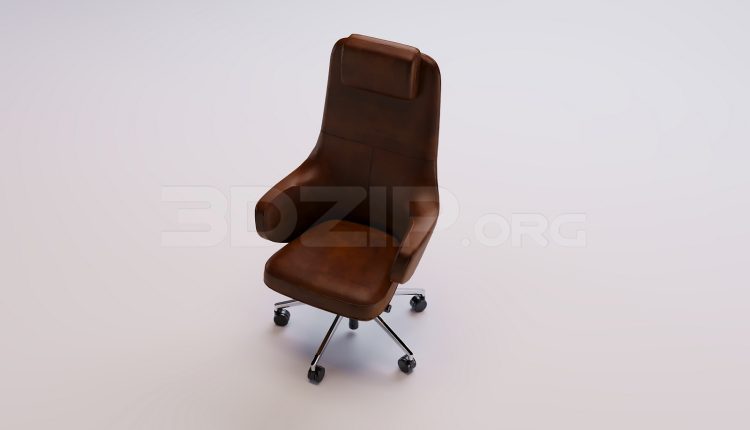 18510. 3Ds Max Office Chair Free 3D Model Download (1)