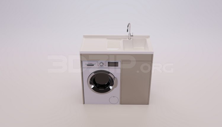 18511. Free 3Ds Max Washing Machine Model Download (2)