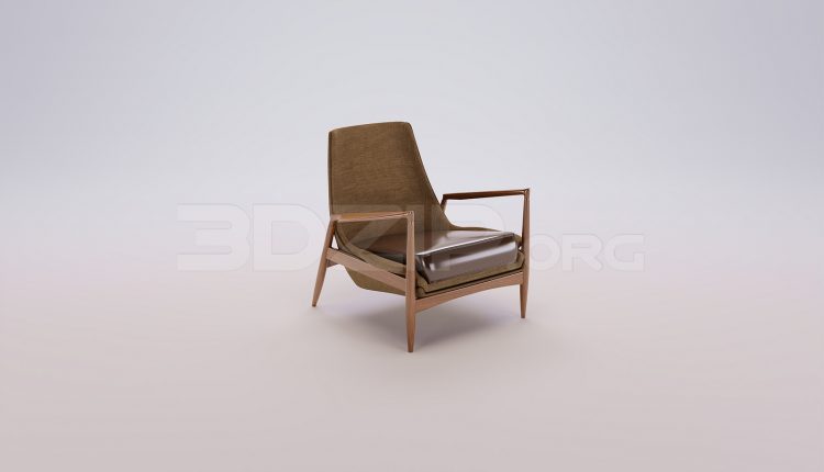 18517. Free 3Ds Max Armchair 3D Model Download (1)