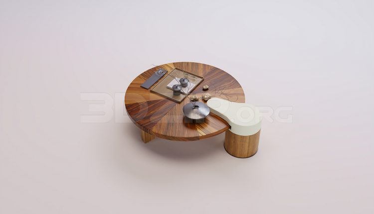 18535. Download Free 3D Tea Table Model for 3Ds Max Interior Design (1)