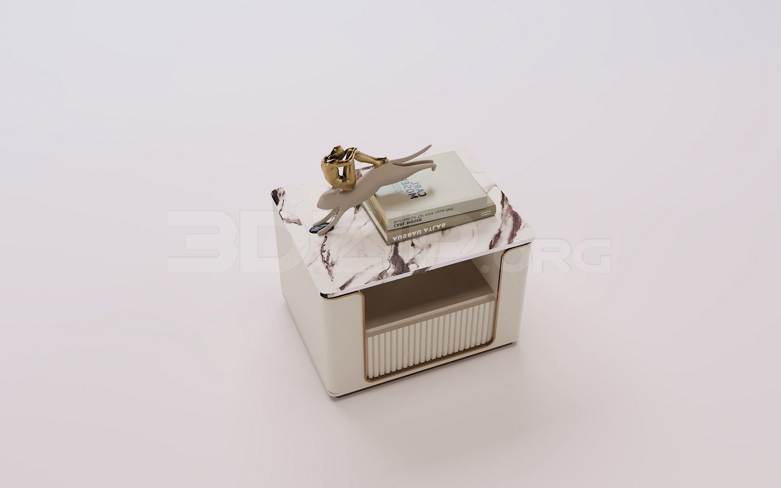18541. Free 3Ds Max Bedside Table Model Download (1)