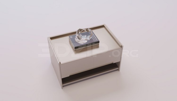 18553. Free 3Ds Max Bedside Table Model Download (1)