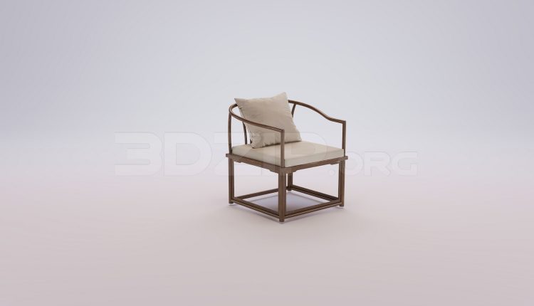18563. Download Free Armchair 3D Model for 3Ds Max Interior Projects (1)
