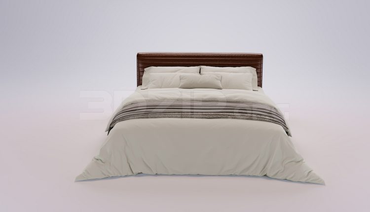 18576. Download Free Bed Model for 3Ds Max (2)