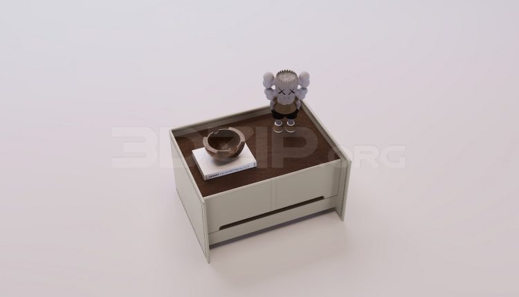18584. Free 3Ds Max Bedside Table Model Download (2)