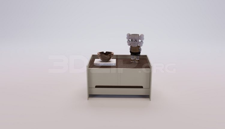 18584. Free 3Ds Max Bedside Table Model Download (1)