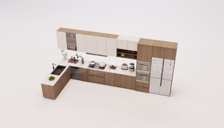 18597. Download Free 3Ds Max Kitchen Model (2)