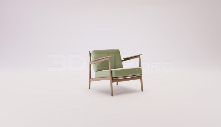 18605. Free 3Ds Max Armchair 3D Model Download (2)