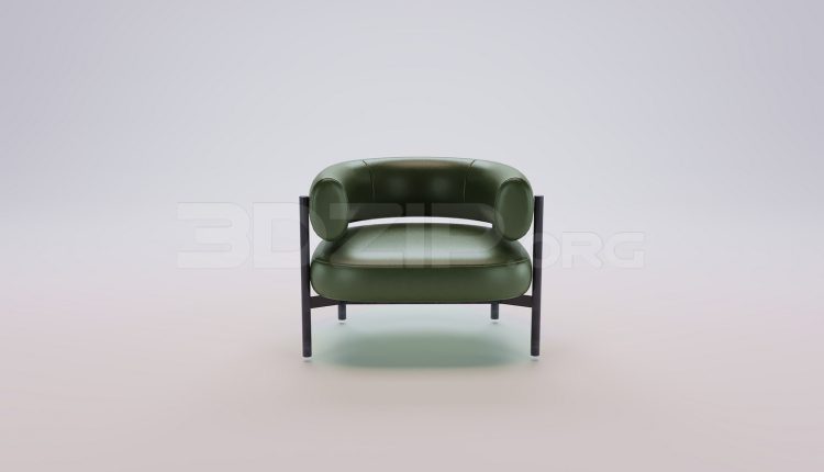 18614. Free 3Ds Max Armchair 3D Model Download (2)