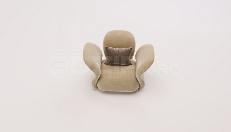 18638. Free 3Ds Max Armchair 3D Model Download (2)