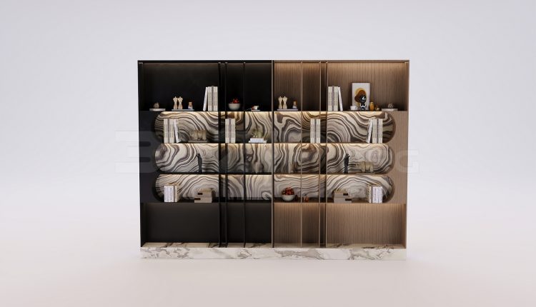 18653. Free 3Ds Max Decorative Cabinets Model Download (1)