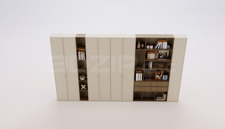 18663. Free 3Ds Max Decorative Cabinets Model Download (2)