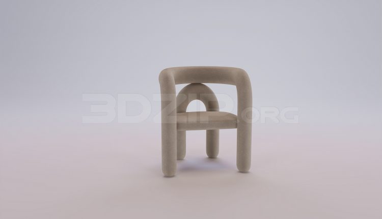 18667. Free 3Ds Max Armchair 3D Model Download (1)
