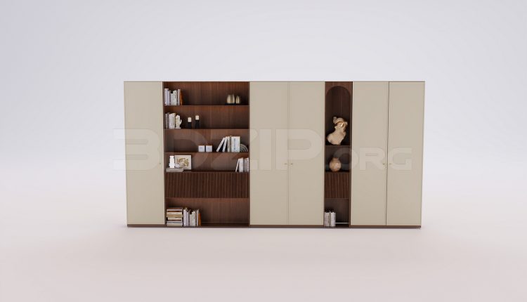 18679. Free 3Ds Max Decorative Cabinets Model Download (1)