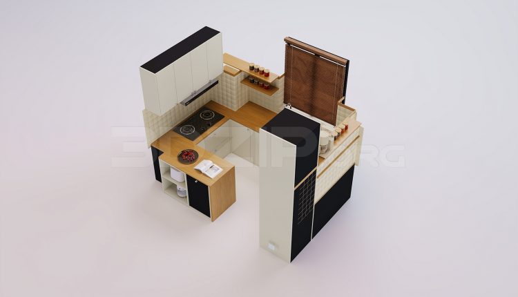 18697. Free 3Ds Max Kitchen Model Download (2)