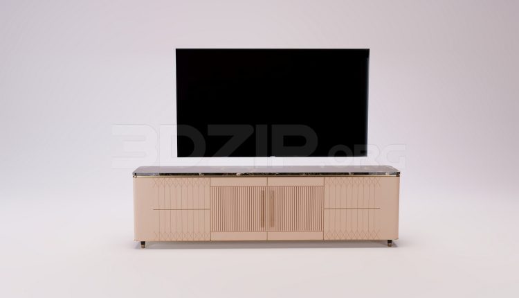 18733. Free 3Ds Max TV Cabinet Model Download (1)