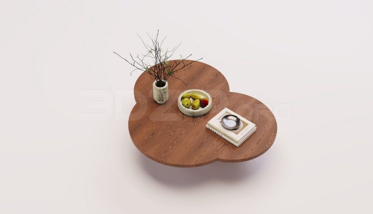 18753. Free 3Ds Max Tea Table Model Download (1)