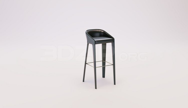 18755. Download Free 3D Bar Stool Model for 3Ds Max Interior Design (1)