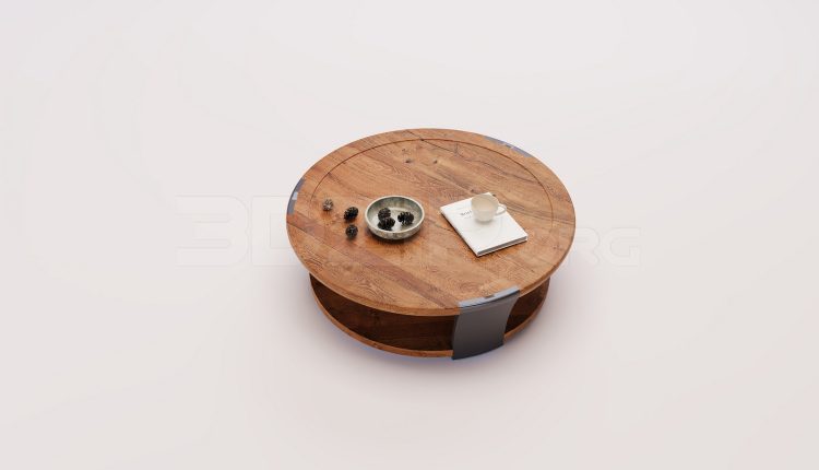 18779. Free 3Ds Max Tea Table Model Download (1)