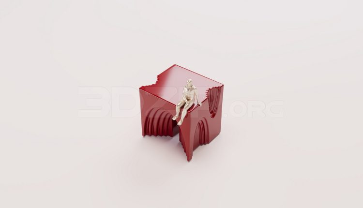 18793. Free 3Ds Max Stool Model Download (2)