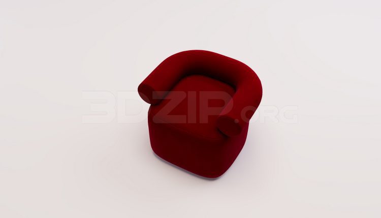 18814. Free 3Ds Max Armchair 3D Model Download (2)
