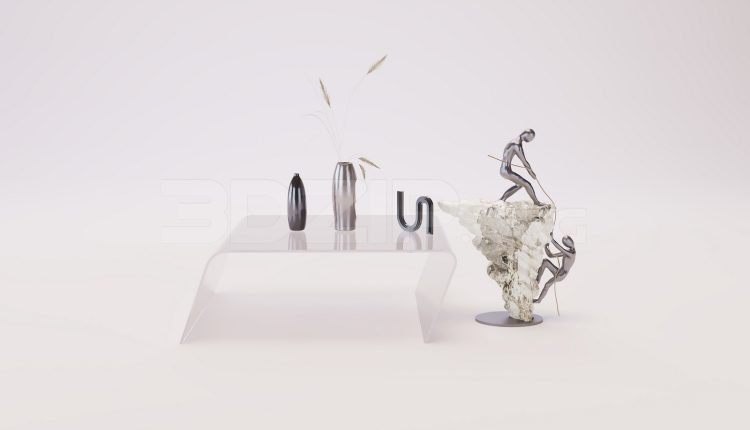 18823. Free 3Ds Max Tea Table Model Download (1)