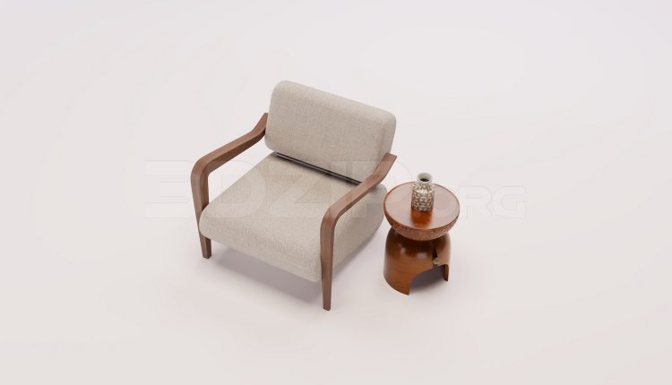 18853. Free 3Ds Max Armchair 3D Model Download (2)