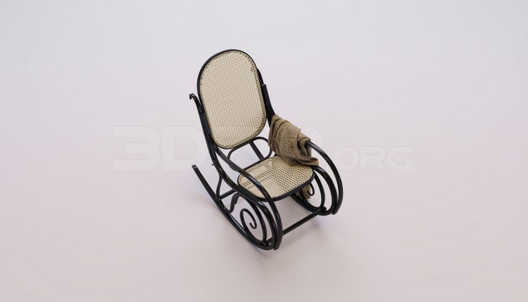 18881. Free 3Ds Max Rocking Chair Model Download (1)