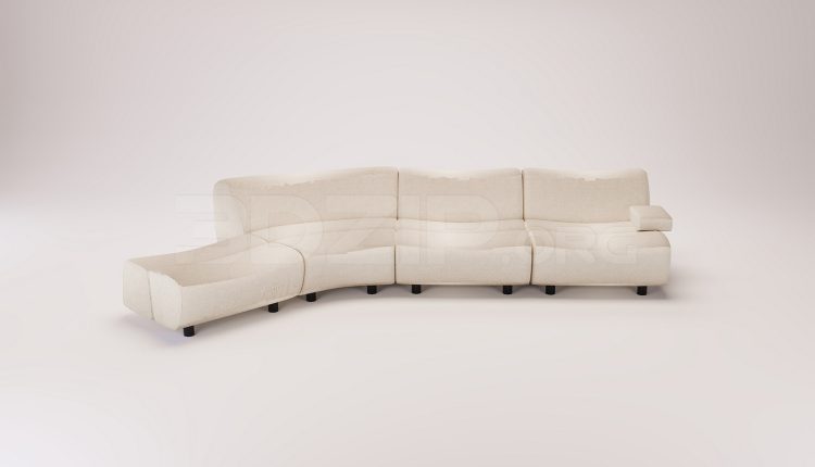18891. Download Free Sofa 3D Model for 3Ds Max Interior Projects (1)