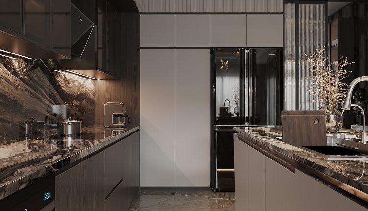 13831. 3ds Max Living Room – Kitchen Interior Model Download By Nguyen Huu Cong (6)