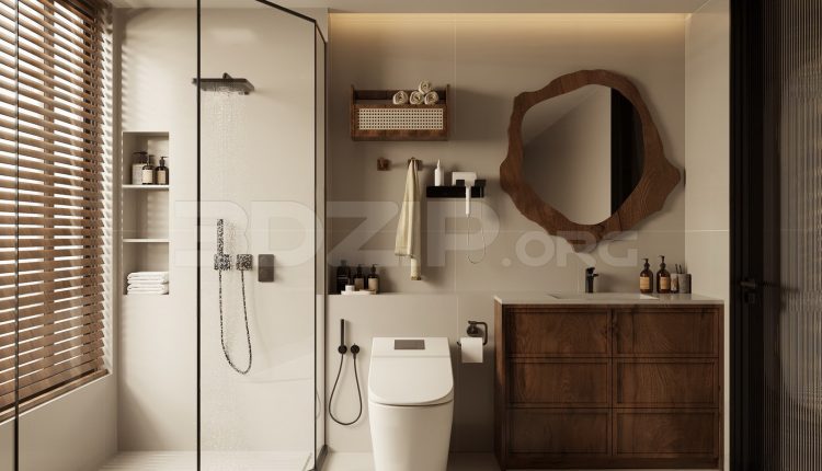 18955. Download Free 3Ds Max Bathroom Interior Model (1)