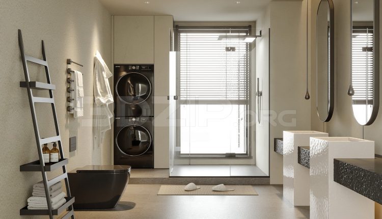 18962. Download Free 3Ds Max Bathroom Interior Model (1)
