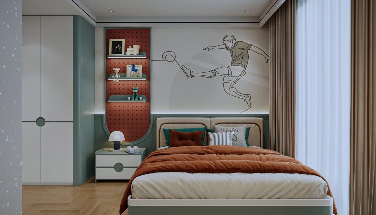 20246. 3ds Max Modern Bedroom Interior Model Download (1)