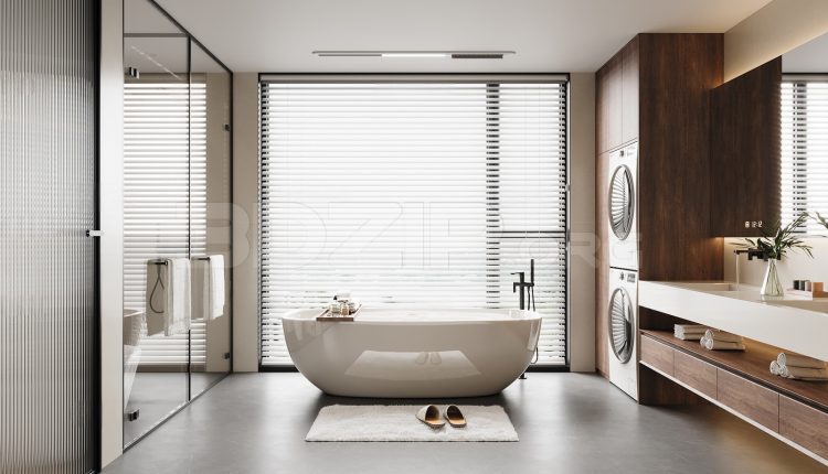 18996. Download Free 3Ds Max Bathroom Interior Model (1)