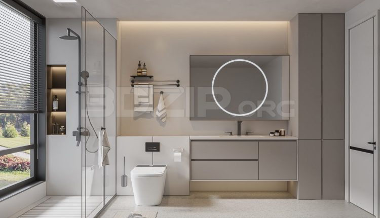 18997. Download Free 3Ds Max Bathroom Interior Model (1)