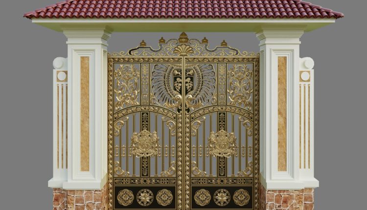 19207. Classic Cast Aluminum Villa Gate 3ds Max Model Free Download By Quynh Anh (1)